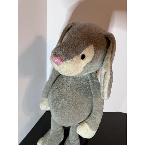 Manhattan Toy Company Gray Bunny Rabbit 17" Plush Stuffed Animal 2009 EUC - Picture 6 of 14